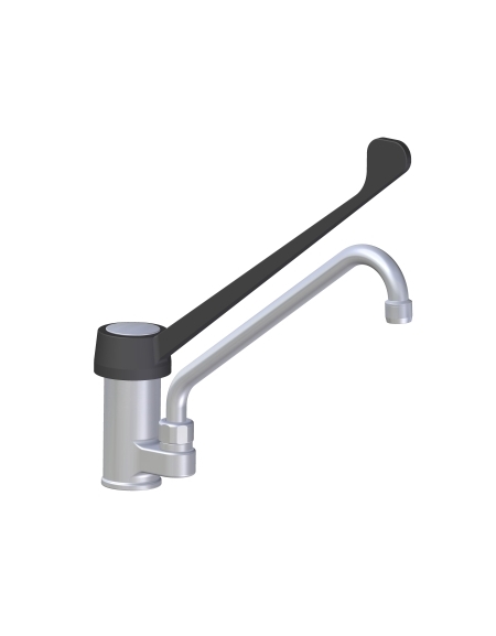 Miscelatore canna lunga, leva in plastica nera cm. 30