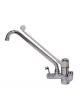 Miscelatore con canna cm.35 e leva cm.32+dev. e attacco x doccia