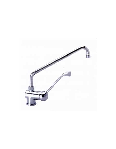 Miscelatore con canna cm. 30 con leva cm. 20