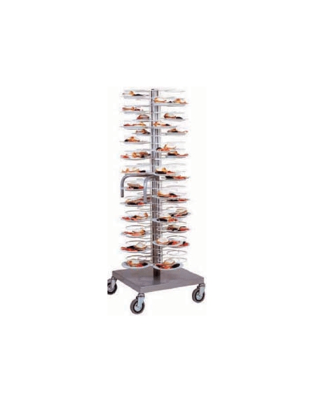 Carrello portapiatti con griglie verniciate piatti 18/23