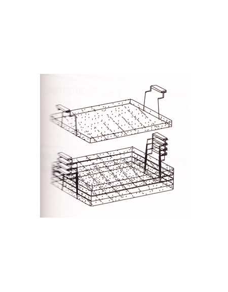 Cestelli sovrapponibili a 2 manici per friggitrice cm. 59x55x6h