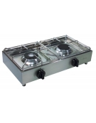 Fornellone a gas professionale da banco 2 fuochi Kw. 2,5+3,5 - cm 62x33x15h