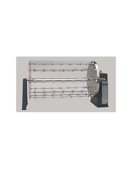 Girarrosto planetario a legna N° 20/24 Polli - cm 140x54x60h