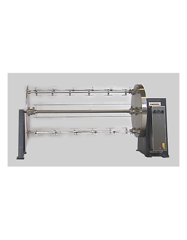 Girarrosto planetario a legna N° 30/36 Polli - cm 140x57x65h