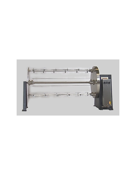 Girarrosto planetario a legna N° 30/36 Polli - cm 140x57x65h