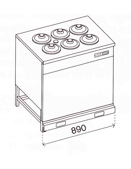 Banco N° 6+6 Pozzetti gelati