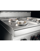 Cucina  professionale industriale a gas 6 fuochi - MEDIA POTENZA - cm 120x70x85/90