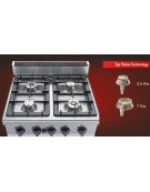 Cucina professionale industriale a gas 2 fuochi -ALTA POTENZA - cm 40x70x85/90