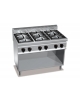 Cucina per ristorante professionale industriale a gas 6 fuochi -ALTA POTENZA - cm 120x71,4x85/90