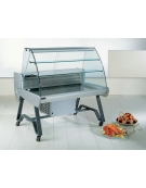Carrello roller - ADATTO PER PESCE- Vetri curvi da cm. 125 - Dimensioni cm. 130x92x127h