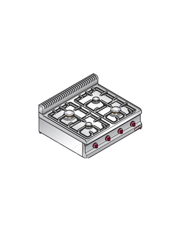Cucina a gas da appoggio 4 fuochi BASSA POTENZA