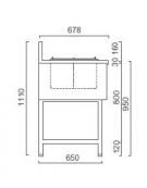 Banco granite da N° 4 Pozzetti-MOTORE INTERNO