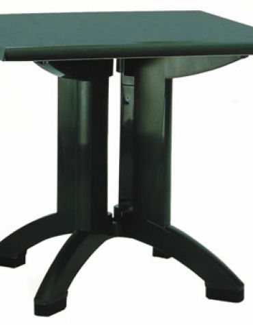 Tavolo in resina Vega cm. 80x80 colore verde,mogano o blu