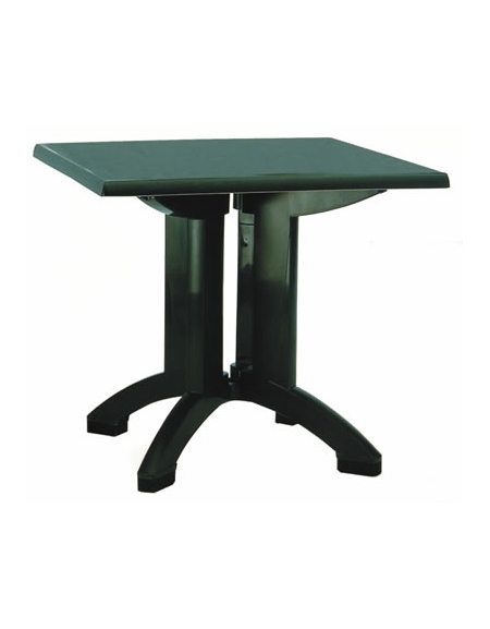 Tavolo in resina Vega cm. 80x80 colore verde,mogano o blu