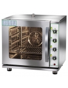 Forno a gas ventilato convezione con umidificatore 4 Teglie GN 2/3 cm 35,4×32,5