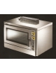 Forno a gas ventilato convezione con umidificatore 4 Teglie 60X40 cm per pasticceria