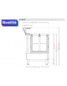 Banco N° 6+6 Pozzetti gelati - VENTILATO ( Carapine escluse)