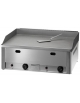 Fry top da banco a gas doppio professionale- Piastra liscia - cm. 66,5x57x30h