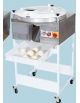 Arrotondatrice a lumaca inox con carrello da 85 a 310 gr