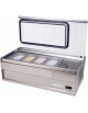 Vetrina per gelato da banco per 4 vaschette da Lt. 2,5 cadauna - cm 94x50x36h
