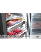 Frigorifero inox per pesce 2 Ante 1400 litri - Temperatura -2° +8°C - Con variatore velocità ventole e 12 Contenitori in polipro