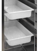 Frigorifero inox per pesce 2 Ante 1400 litri - Temperatura -2° +8°C - Con variatore velocità ventole e 12 Contenitori in polipro