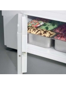 Vetrina gelato statica con vetri dritti N° 4 Vaschette Lt 5
