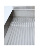 Fry Top a gas con piastra ½ liscia e ½ rigata cm 60x60x28h