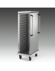 Armadio Portateglie neutro in acciaio inox AISI 304 - portata 18 Teglie cm 60x40 - cm 59x77x145h