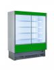 Armadio murale refrigerato ventilato +3° +5°C chiuso con porte scorrevoli a vetro cm 135x80x204h