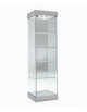 Vetrina alta con 3 luci a Led - Dimensioni esterne cm 53x46x188h - Colore Argento