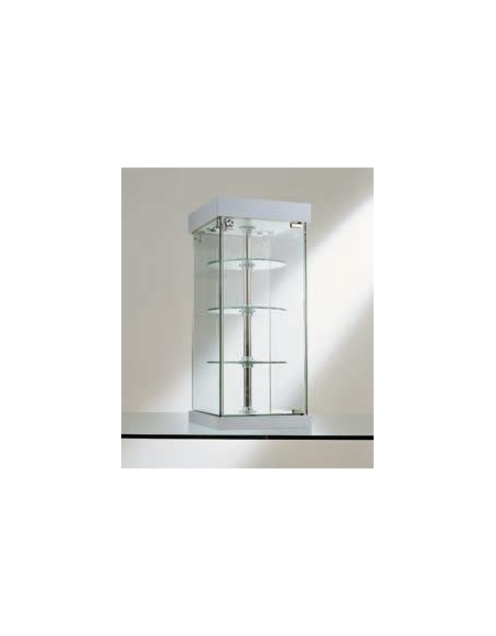 Vetrina da banco- Ripiani girevoli-dimensioni cm. 31x31x74h
