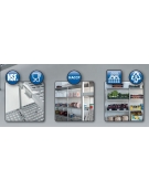 Scaffale per alimenti con montanti in acciaio inox e 4 ripiani forati in polietilene - cm 60x40x200h - Portata Kg 150 per piano