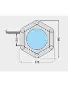 Vetrina refrigerata verticale ventilata gelateria Dimensioni: larghezza mm.910, profondità mm.823, altezza mm.1817