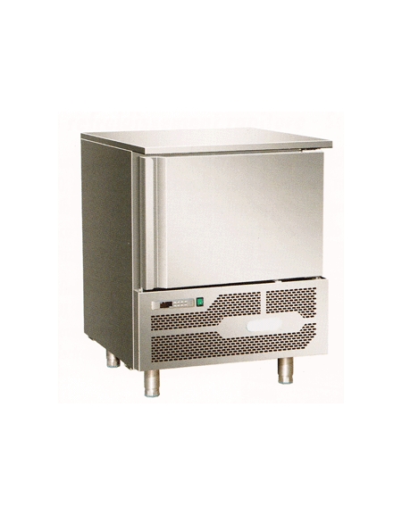 Abbattitore di temperatura N° 3 Teglie - Potenza W 700 - Ciclo positivo (+70°+3°C) : Kg 18 - Ciclo negativo (+70°18°C) : Kg 14 -