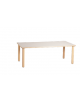 TAVOLO RETTANGOLARE IN LEGNO PER SCUOLA MATERNA CON PIANO LATTE - cm 128x64x53h - ADATTO A BAMBINI DA 3 A 5 ANNI - CONFORME CAM