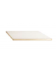 PIANO TAVOLO RETTANGOLARE LATTE IN LEGNO CM 128x64x2,6h - CONFORME AI CAM