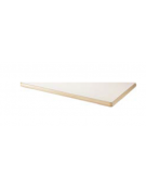 PIANO TAVOLO TRIANGOLARE LATTE IN LEGNO CM 94,5x128x2,6h - CONFORME AI CAM