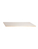 PIANO TAVOLO RETTANGOLARE LATTE IN LEGNO CM 150x75x2,6h - CONFORME AI CAM