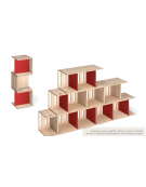 PLURIPIU' SEGGIOLINA CM 36x31,4x31,4h - Seduta cm 16/21h - CONFORME AI CAM