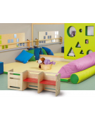 PLURIPIU' SEGGIOLINA CM 36x31,4x31,4h - Seduta cm 16/21h - CONFORME AI CAM