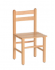 SEGGIOLINA LEGNO A STECCHE cm 28x30x30/57h - ADATTA AI BAMBINI DAI 3 AI 5 ANNI - CONFORME AI CAM