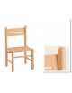 SEGGIOLINA LEGNO A PIOLI PER SCUOLA MATERNA CM 34x32x31/60h - ADATTA AI BAMBINI DAI 3 AI 5 ANNI - CONFORME AI CAM