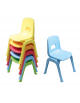 SEDIA IN PLASTICA PER INFANZIA - struttura in polipropilene - cm 34x34x30/53H - Portata Kg 200 - CERTIFICATA EN 1729/2 e EN 71