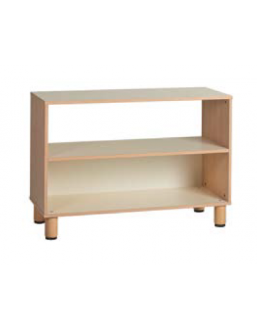 MOBILE CONTENITORE IN LEGNO CON DIVISORIO CM 105x41x70h - CONFORME AI CAM
