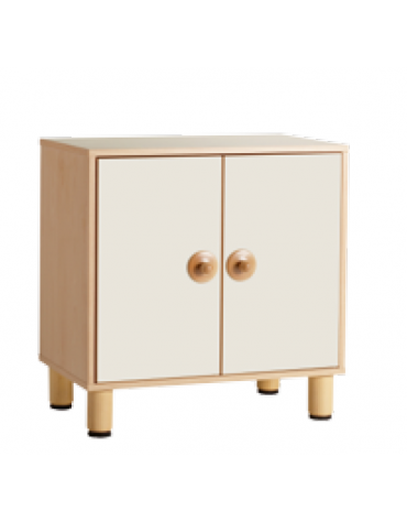 CONTENITORE MOBILE A 2 ANTE COLORATE IN LEGNO LAMINATO - CM 71x41x70h - CONFORME AI CAM