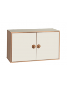 MOBILE CONTENITORE IN LEGNO AD ANTE COLORATE DA SOVRAPPORRE - CM 105x41x60h - CONFORME AI CAM