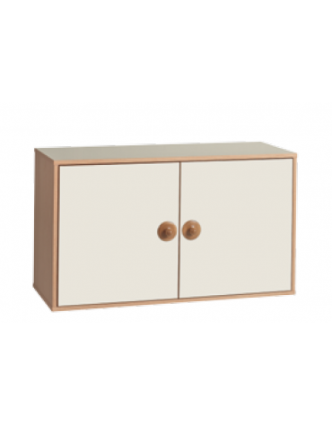 MOBILE CONTENITORE IN LEGNO AD ANTE COLORATE DA SOVRAPPORRE - CM 105x41x60h - CONFORME AI CAM