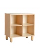 MOBILE CONTENITORE IN LEGNO A 4 CASELLE - cm 71x41x70h - CONFORME AI CAM