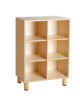 MOBILE CONTENITORE 6 CASELLE IN LEGNO - CM 71x41x100h - CONFORME AI CAM